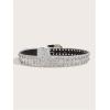 imageVerdusa Womens Vintage Buckle PU Leather Waist Belts Western BeltsSilver