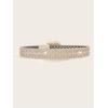 imageVerdusa Womens Vintage Buckle PU Leather Waist Belts Western BeltsWhite Gold