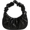 imageVerdusa Womens Pleated Handbags Ruched Top Handle Satchel Purse Denim Clutch BagsBlack