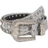 imageVerdusa Womens Vintage Buckle PU Leather Waist Belts Western BeltsSilver