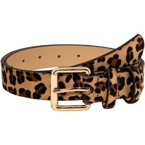 imageVerdusa Womens Leopard Belt Faux Leather Waist BeltsLeopard Brown