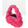 imageVerdusa Womens 3D Flower Clutch Handbags Rose Evening Purse Top Handle BagsHot Pink
