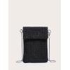 imageVerdusa Womens Crossbody Bag Glitter Rhinestone Evening Bag Purse Sequin Wedding HandbagBlack