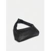 imageVerdusa Womens Metallic Knot Strap PU Leather Handbags Zipper Hobo Shoulder BagBlack