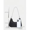 imageVerdusa Womens Rhinestone Clutch Purses Wedding Shiny Evening Bags Glitter Shoulder Bag Party Prom Hobo HandbagBlack
