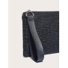 imageVerdusa Womens Rhinestone Evening Bag Clutch Handbags Glitter Wristlet PurseBlack