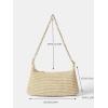 imageVerdusa Womens Straw Woven Shoulder Bag Tote Handbag Summer Beach PurseBeige