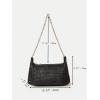 imageVerdusa Womens Straw Woven Shoulder Bag Tote Handbag Summer Beach PurseBlack