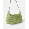 imageVerdusa Womens Straw Woven Shoulder Bag Tote Handbag Summer Beach PurseGreen