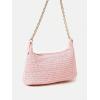 imageVerdusa Womens Straw Woven Shoulder Bag Tote Handbag Summer Beach PursePink