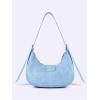 imageVerdusa Womens Studded PU Leather Clutch Shoulder Tote Handbag Adjustable Strap Boho BagsBlue