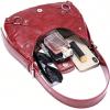 imageVerdusa Womens Studded PU Leather Clutch Shoulder Tote Handbag Adjustable Strap Boho BagsBurgundy