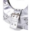 imageVerdusa Womens Studded PU Leather Clutch Shoulder Tote Handbag Adjustable Strap Boho BagsSilver a