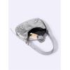 imageVerdusa Womens Studded PU Leather Clutch Shoulder Tote Handbag Adjustable Strap Boho BagsSolid Silver