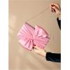 imageVerdusa Womens Twist Satin Clutch Evening Handbags Crossbody Bag Party PursesPink