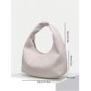 imageVerdusa Womens Woven Leather Hobo Shoulder Bags Top Handle Braided Underarm PurseBeige