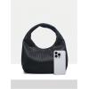 imageVerdusa Womens Woven Leather Hobo Shoulder Bags Top Handle Braided Underarm PurseBlack