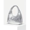 imageVerdusa Womens Woven Leather Hobo Shoulder Bags Top Handle Braided Underarm PurseSilver