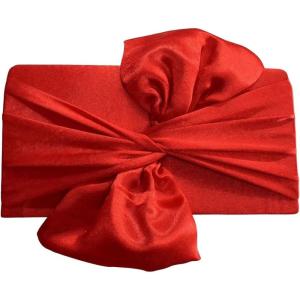 imageVerdusa Womens Twist Satin Clutch Evening Handbags Crossbody Bag Party PursesRed