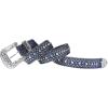 imageVerdusa Womens Cow Print Western Leather Belt Fashion Waist BeltsBlue