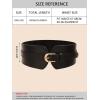 imageVerdusa Womens Leather Wide Belts Buckle Waist Belt WaistbandsBlack