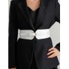 imageVerdusa Womens Leather Wide Belts Buckle Waist Belt WaistbandsWhite