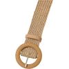 imageVerdusa Womens Round Buckle Elastic Straw Belts Boho Waist BeltMedium Brown