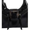 imageVerdusa Womens Vintage PU Leather Shoulder Bag Zipper Underarm BagsBlack