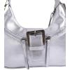 imageVerdusa Womens Vintage PU Leather Shoulder Bag Zipper Underarm BagsSilver