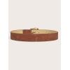 imageVerdusa Womens Western Cowgirl Buckle PU Leather Waist Belts Vintage BeltBrown