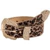 imageVerdusa Womens Cow Print Western Leather Belt Fashion Waist BeltsMulticolora