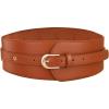 imageVerdusa Womens Leather Wide Belts Buckle Waist Belt WaistbandsBrown