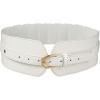 imageVerdusa Womens Leather Wide Belts Buckle Waist Belt WaistbandsWhite