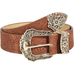 imageVerdusa Womens Western Cowgirl Buckle PU Leather Waist Belts Vintage BeltBrown