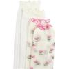 imageVerdusa Womens 2 Pairs Ruffle Socks  Sheer Mesh Thin Transparent Ankle SocksBeige and Pink