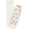 imageVerdusa Womens 2 Pairs Ruffle Socks  Sheer Mesh Thin Transparent Ankle SocksBeige and Pink