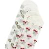 imageVerdusa Womens 2 Pairs Ruffle Socks  Sheer Mesh Thin Transparent Ankle SocksRed and Green