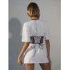 imageVerdusa Womens Lace Up Bustier Corset Sheer Mesh Underbust Cincher Wide Belt