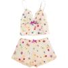 imageVerdusa Womens Floral Sheer Mesh Lingerie Set Embroidered Bralette Top Shorts
