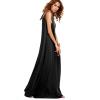 imageVerdusa Womens Casual Sleeveless Deep V Neck Summer Beach Maxi Long DressBlack