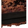 imageVerdusa Womens Lettuce Trim Floral Print Mesh Sleeveless A Line Short Cami DressBrown Floral