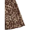 imageVerdusa Womens Lettuce Trim Floral Print Mesh Sleeveless A Line Short Cami DressDark Brown