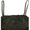 imageVerdusa Womens Lettuce Trim Floral Print Mesh Sleeveless A Line Short Cami DressDark Green