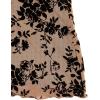 imageVerdusa Womens Lettuce Trim Floral Print Mesh Sleeveless A Line Short Cami DressKhaki