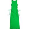 imageVerdusa Womens Swimsuit Mesh Cover Up High Split Drawstring Bikini Long DressGrass Green