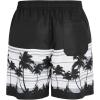 imageVerdusa Mens Floral Print Drawstring Elastic Waist Swim Trunks Summer Beach ShortsBlack