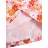 imageVerdusa Mens Floral Print Drawstring Elastic Waist Swim Trunks Summer Beach ShortsFloral Orange