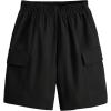 imageVerdusa Boys Casual Elastic Waist Cargo Shorts with Side PocketsBlack