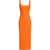 imageVerdusa Womens Casual Sleeveless Square Neck High Waist Rib Knit Tank Long DressOrange
