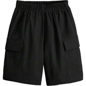 imageVerdusa Boys Casual Elastic Waist Cargo Shorts with Side PocketsBlack